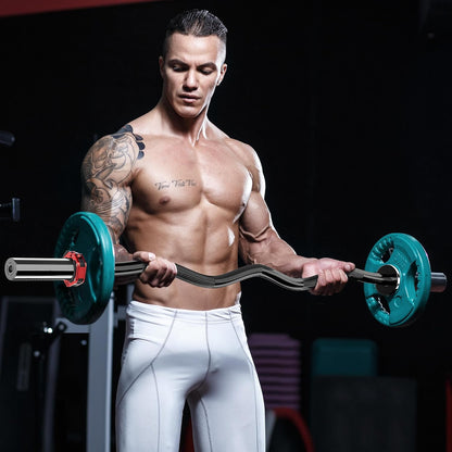 Curl Bar Olympic Barbell EZ Bar 330LB/700LB/1000LB/1500LB for Biceps Curl, Squat, Weightlifting